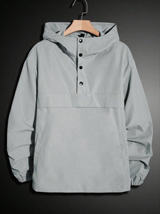 Conjunto de Sudadera con Capucha y Cortavientos Deportivo para Hombre, Marca Privada, con Puños Elásticos, Chándal Jogger, Chaqueta Oversize Personalizada de Corte Ajustado - Product Image 2