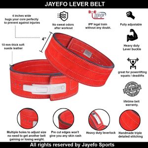High Quality IPF Power Lifting Lever Belt for Men <b>Weight</b> Lifting Quats Deadlifts Bodybuilding Fitness Safety Strongman <b>Training</b> - Product Image 5