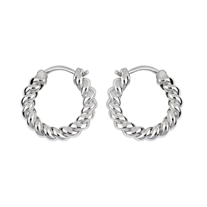 Classic Ethnic Sterling Silver Hoop <b>Earrings</b> Handcrafted Bohemian Style Lightweight Statement Jewelry Gift For Women - Product Image 4