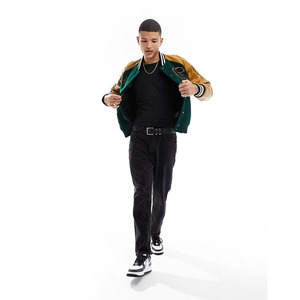 Chaqueta Bomber Varsity Personalizada para Hombre, Estilo Casual, con Cuello Alto y Logotipo Frontal, Material de Poliéster y Algodón, Venta al Por Mayor, Alta Calidad - Product Image 1