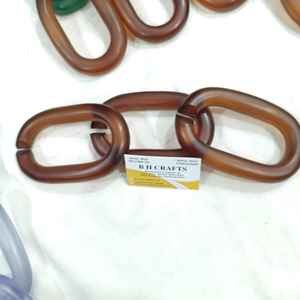 Eco-Friendly Colorful Transparent Resin Handmade Chain Links for Wall <b>Hanging</b> Decor <b>Room</b> <b>Divider</b> - Product Image 5