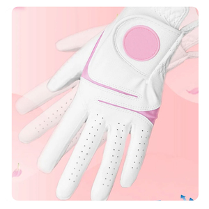 Gants de golf pour femmes en cuir PU antidérapant, paire pour main gauche et droite, impression de logo couleur personnalisée, vêtements de sport, gants de golf - Product Image 1