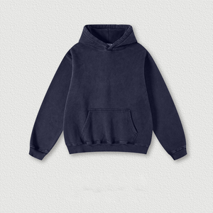 Sudadera con Capucha Extra Grande Personalizada para Mujer, 360g, Felpa, Color Sólido, Manga Larga, Hombros Caídos, 100% Algodón, Transpirable, Lavado Ácido - Product Image 2