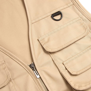 Chaleco Cargo de Verano para Hombre, Multibolsillos, Ligero, Informal, para Actividades al Aire Libre, Precio Económico al por Mayor - Product Image 6