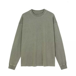 Sweat-shirt unisexe à manches longues en coton 100% lavé, 380 GSM, de haute qualité, personnalisable avec logo, collection hiver, basiques - Product Image 2