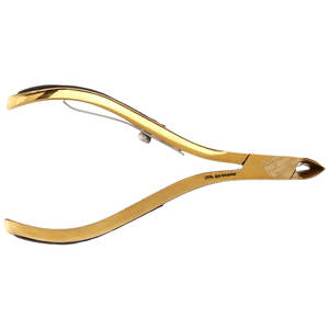 Control total de buena calidad, pinzas para cutículas, pinzas para cutículas, Serie Dorada, pinzas para cutículas, instrumentos de belleza de titanio - Product Image 5
