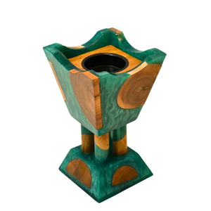 Brûleur de Bakhoor en Résine de Bois Naturel, Porte-Encens Premium, Décoration Religieuse Toutes Saisons, Accessoire Décoratif pour la Maison - Product Image 4