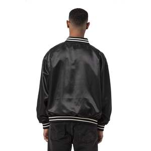 Chaquetas para Hombre, Venta al Por Mayor, Chaqueta Deportiva de Satén Personalizada, Chaqueta Varsity de Alta Calidad para Hombre, Tallas Grandes - Product Image 3