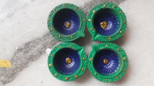 Lámpara de aceite de arcilla india hecha a mano para la decoración del festival Diwali y ceremonias religiosas |   Fabricante Mayorista a Granel - Product Image 3