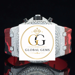 Reloj de Diamantes de Lujo Más Vendido, Completamente Cubierto de Diamantes, Perfecto para el Estilo Hip Hop, Correa de Goma, Ícono de la Moda, Disponible a Precio de Fábrica - Product Image 1