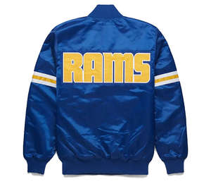 Veste bomber en satin pour homme sur mesure en gros, veste noire matelassée brodée de haute qualité pour l'hiver - Product Image 2