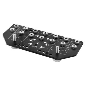 Modello di Foratura 2-in-1 in Lega di Alluminio per Ferramenta per Mobili, con Punte da 1/4'' e 3/16'' per Perni di Scaffali e Cerniere - Product Image 1