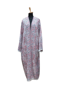 Dubai Vintage Viscose Abaya weaving work Floor Length Long Sleeve Soft Breathable Fabric Casual Party Wear - Product Image 5