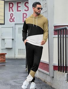 Premium Men's Hoodie and Trousers Set Comfortable Cotton Fleece Tracksuit Casual Sportswear Custom - Product Image 4