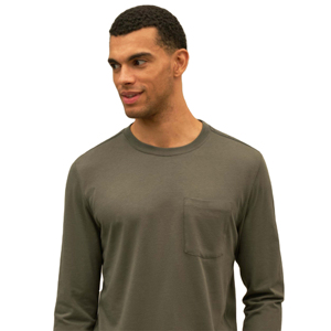 Camiseta de manga larga para hombre, estilo clásico, material duradero, tacto suave, cómoda para uso diario, elegante y cómoda. - Product Image 3