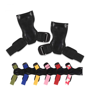 Guantes de Neopreno sin Dedos para Ejercicio con Logotipo Personalizado, Agarre de Cuero para la Palma con Correa de Muñeca Ajustable - Product Image 2
