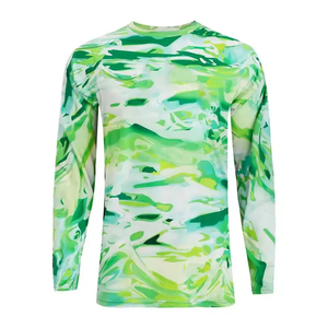 Diseña Tu Propia Ropa Deportiva, Camisa de Pesca en Color Sólido, Venta al Por Mayor, Camisa de Pesca de Manga Larga de Secado Rápido para Hombre - Product Image 2