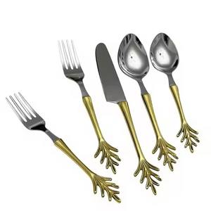 Ensemble de couverts professionnels en acier inoxydable pour la restauration, vaisselle de cuisine durable - Product Image 1