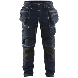 Construction Clothing Cargo Trousers Multi Functional <b>Tool</b> Stretch Durable Workwear Work Pants for Men <b>Mechanic</b> Clothes <b>Set</b> Logo - Product Image 1