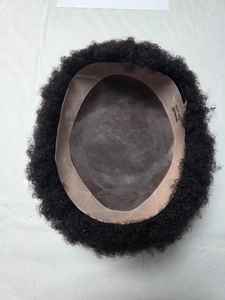 Peluca Afro de Cabello Humano Indio 100% Remy, Ondas Sueltas, Ondas Profundas, Ondas Naturales, Impermeable, con Base de Monofilamento, Taz Hair BD - Product Image 5