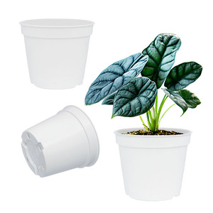 Fade-resistant Recyclable Flexible Propagation Pot <b>Plastic</b> Flower Pots Outdoor Office Plant Glasshouse Arrangement L-002-1 - Product Image 6
