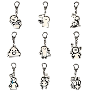 Colores vibrantes Jolly personaje divertido Anime llaveros Mica bolsa y perchas de decoración para recuerdos y colección de Juguetes - Product Image 3