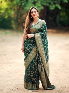 Sari en coton indien pour occasions spéciales, mariage, Surat, dernier design, prix bas, vente en gros 77619 - Product Image 4