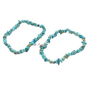 Wholesale Natural <b>Crystal</b> Gemstone Irregular Energy Jewelry Women Men Healing Amethyst Fluorite <b>Chip</b> Strand Stone Bracelet - Product Image 3