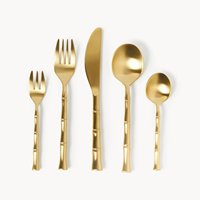 Ensemble de couverts minimalistes en acier inoxydable avec manche bleu mat, résistant au lave-vaisselle, pour mariage, dîner, maison, restaurant, hôtel, table
