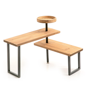 Soporte para pasteles de metal premium ecológico para uso doméstico y en panaderías, con una estructura resistente y una presentación atractiva para postres. - Product Image 4