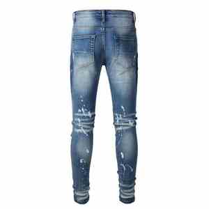 Jeans Personalizados para Hombre, Estilo Casual, Deportivo, Cintura Alta, Pantalones de Mezclilla, Pantalones Elásticos para Otoño - Product Image 1