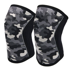 Rodillera de compresión para levantamiento de pesas, 7mm de neopreno, protección profesional, transpirable, estabilizador para fitness - Product Image 6