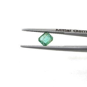 Émeraude naturelle zambienne octogonale 0,80 ct, pierre précieuse naturelle à facettes, prête à l'emploi pour la création de bijoux - Product Image 2