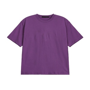 เสื้อยืดผู้ชายแขนสั้นทรงปกติ ผ้าฝ้าย 100% ระบายอากาศได้ดี ไซส์ใหญ่  ออกแบบโลโก้ตามสั่ง OEM สำหรับใส่ลำลองในฤดูร้อน - Product Image 2