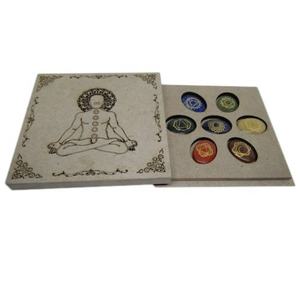 Ensemble 7 Chakra gravé Reiki, avec boîte, au meilleur prix, livraison gratuite, en gros - Product Image 1