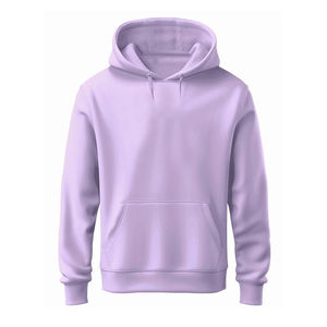 เสื้อฮู้ดโอเวอร์ไซส์ผู้ชาย สีพื้น ผ้าฝ้ายเฟรนช์เทอร์รี่ ดีไซน์กระเป๋าซิป สวมใส่สบายๆ สำหรับฤดูใบไม้ร่วง - Product Image 3
