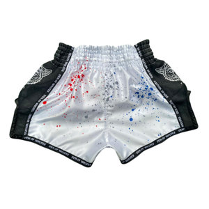 Shorts de boxe Muay Thai personnalisés en polyester, séchage rapide, taille élastique, légers, pour hommes - Product Image 2