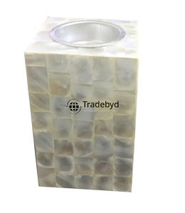 Candelabro Hecho a Mano con Incrustaciones de Madreperla Premium, Elegante Decoración para el Hogar, Decoración de Mesa por Tradebyd - Product Image 4