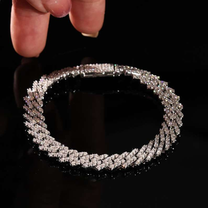 Pulsera de Lujo HAD JEWELL con Doble Hilera de Perlas de Agua Dulce y Moissanita Plateada, Joyería Fina Unisex - Product Image 4