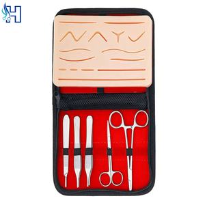 Kit complet de pratique de suture dentaire électrique avec instruments chirurgicaux en acier inoxydable, 4 coussinets de suture et kit de médicaments - Product Image 4