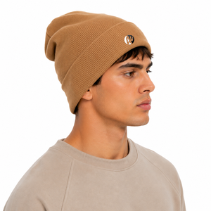 Gorro de punto para hombre con textura acanalada, ajuste elástico, cobertura cálida y tejido cómodo para el uso diario en invierno. - Product Image 2