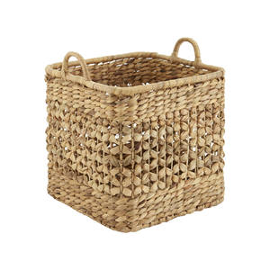 Cesta de almacenamiento de algas marinas de jacinto de agua, alta calidad, con asas, para el hogar y organización, cesta de lavandería, superventas - Product Image 2