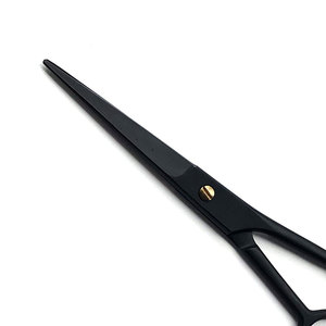 Ciseaux de coiffure en acier inoxydable de qualité supérieure, super coupants, ultra-affûtés, ciseaux de barbier noirs, ciseaux à cheveux - Product Image 5