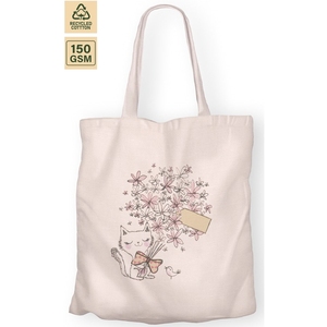กระเป๋าผ้าฝ้าย 150 GSM สำหรับโปรโมชั่น ขนาด 38x42 ซม. แบบเรียบ  สกรีนโลโก้ได้ตามสั่ง ขายส่ง OEM รุ่น SNCH129 ใช้ซ้ำได้ - Product Image 3