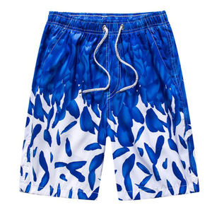 Shorts de bain pour hommes en satin rouge uni 100% polyester, taille haute, séchage rapide, respirant, avec cordon de serrage, style streetwear - Product Image 5