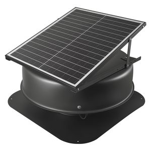 Ventilador Solar para Ático de 42 W con Flujo de Aire de 2800 CFM, Ventilador de Techo Resistente a la Intemperie, Bajo Nivel de Ruido y Adaptador Inteligente de 110 V Incluido - Product Image 1
