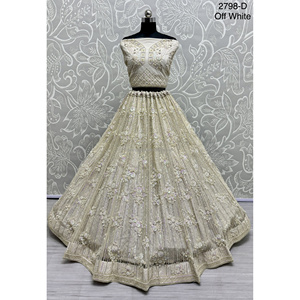 Collections de velours indien pour demoiselle d'honneur avec Zarkhan Work par Fabzone Model FZBELLA - Product Image 2