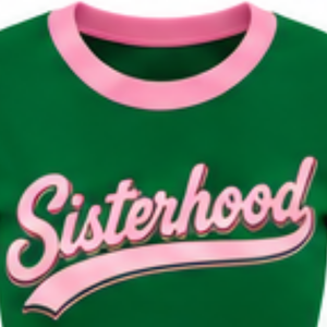   เสื้อยืดกราฟิกสีเขียวสำหรับผู้หญิง ลายตัวอักษร Sisterhood แขนสั้น คอกลม สไตล์ลำลอง แฟชั่นที่ได้รับแรงบันดาลใจจากกลุ่มเพื่อนร่วมงาน - Product Image 6