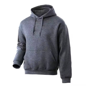 Sweat-shirt à capuche gris pour homme avec imprimé chien dessiné à la main, coupe classique, décontracté, pour l'automne - Product Image 4