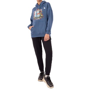 Nouveau sweat à capuche zippé personnalisé imprimé et teint pour femme, style vintage, coupe oversize, en coton, décontracté, hiver, respirant, écologique - Product Image 1